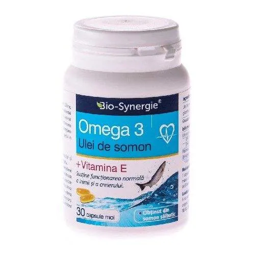 BIO-SYNERGIE OMEGA 3 ULEI DE SOMON 1000MG X 30 CAPSULE MOI