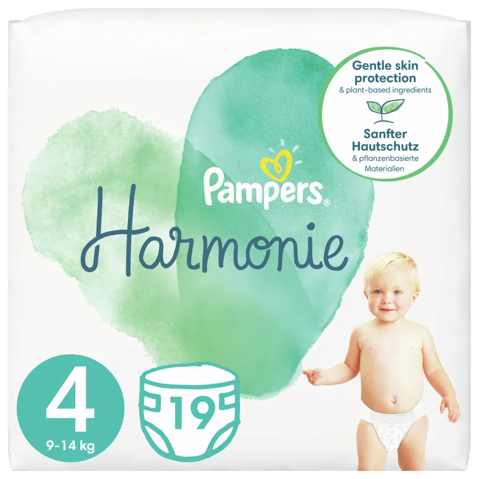 PAMPERS HARMONIE 9-14KG SCUTECE 19 BUCATI MARIMEA 4