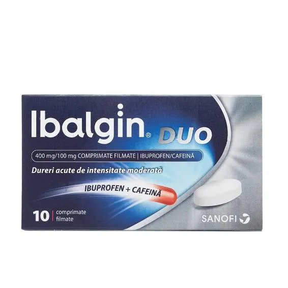 IBALGIN DUO 400MG/100MG X 10COMPRIMATE FILMATE