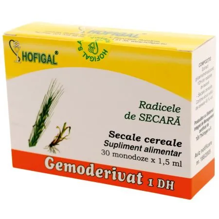 Radicele de secara Gemoderivat, 30 monodoze, Hofigal