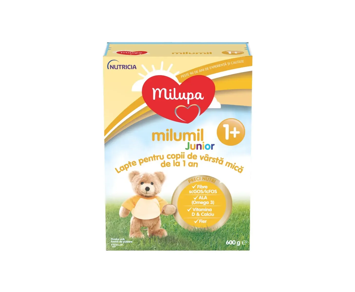 MILUPA MILUMIL JUNIOR 1+ X 600 G LAPTE COPII