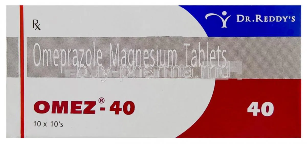 OMEZ 40 mg X 30 CAPS. GASTROREZ. 40mg DR. REDDY&apos;S LAB