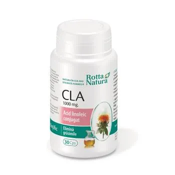 CLA Acid linoleic conjugat 1000mg, 30 capsule, Rotta Natura