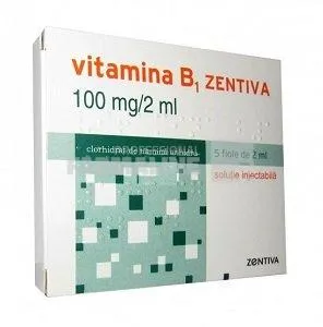 VITAMINA B1 ZENTIVA 100 mg/2 ml x 5 SOL. INJ. 100mg/2ml ZENTIVA SA