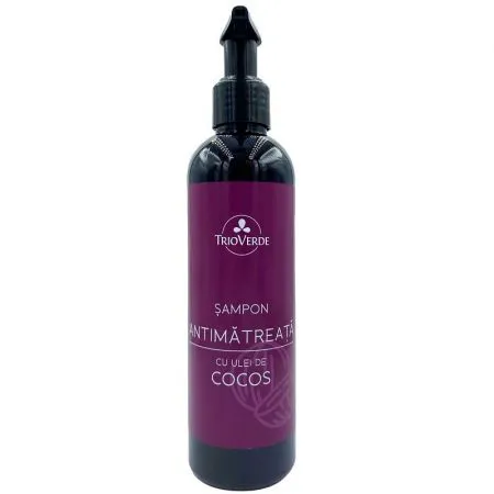 Sampon antimatreata cu ulei de cocos, 250 ml, Trio Verde