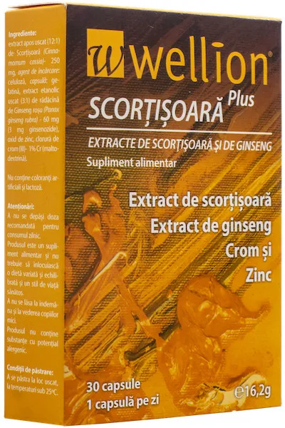 WELLION SCORTISOARA PLUS 30 CAPSULE