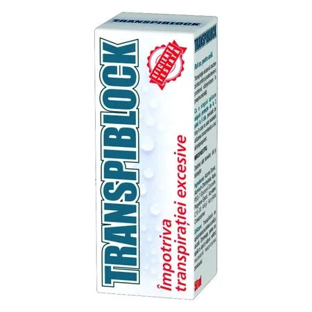 Roll on  pentru corp Transpiblock, 50 ml, Zdrovit