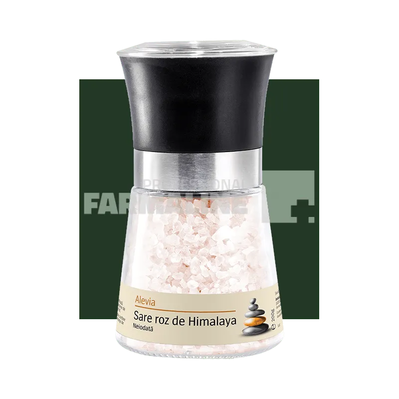 Alevia Rasnita cu sare roz de himalaya cristale neiodata 200 g