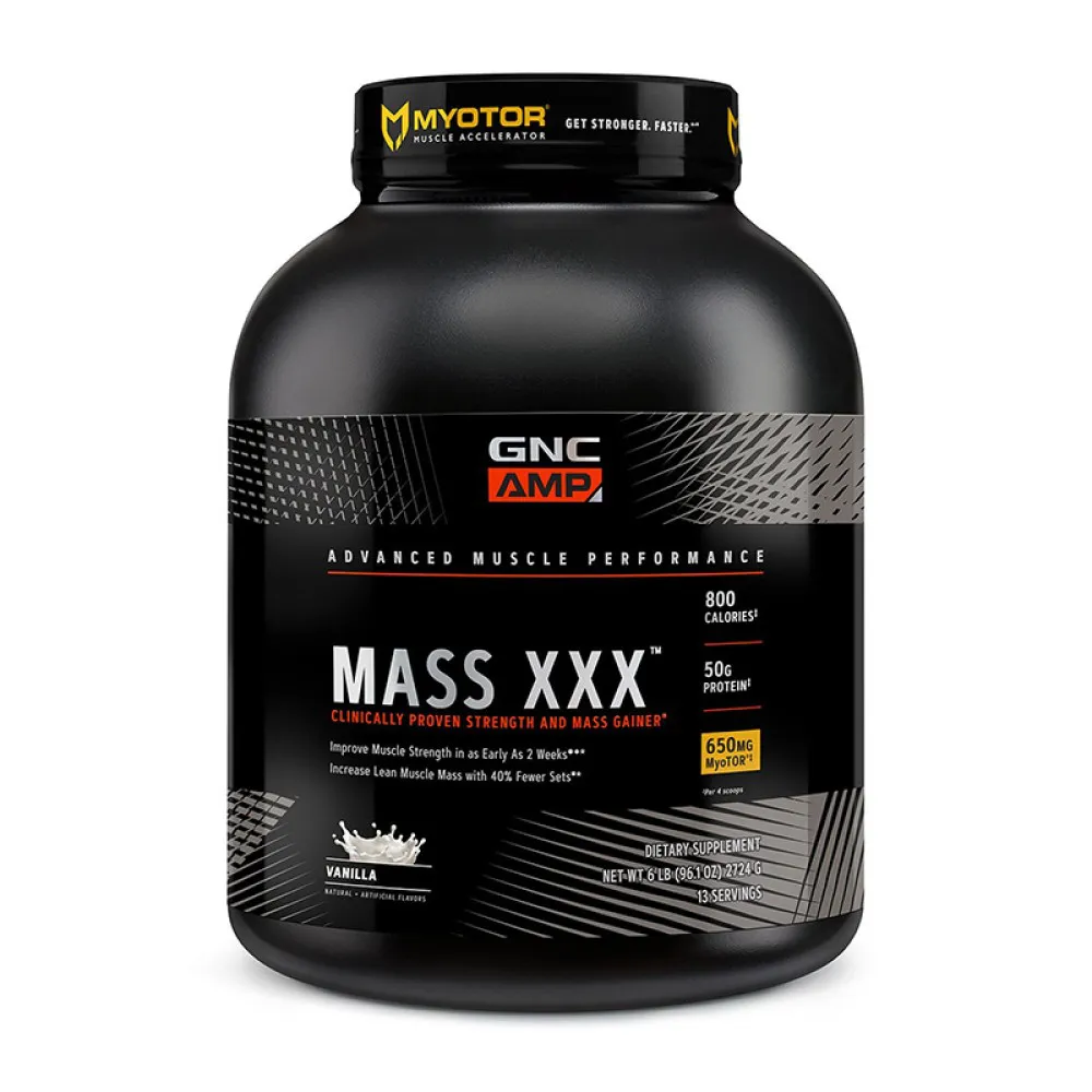 AMP Mass XXX Proteina din zer cu aroma de vanilie (2812.27 grame), GNC