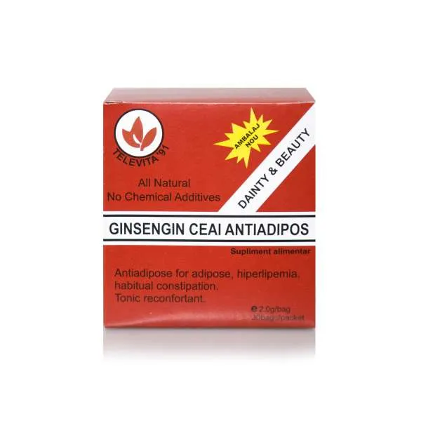 Ceai antiadipos cu ginseng (Televita)