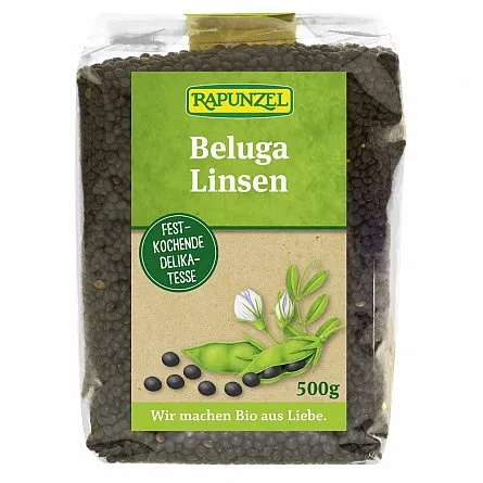 Linte beluga neagra mica eco, 500g, Rapunzel