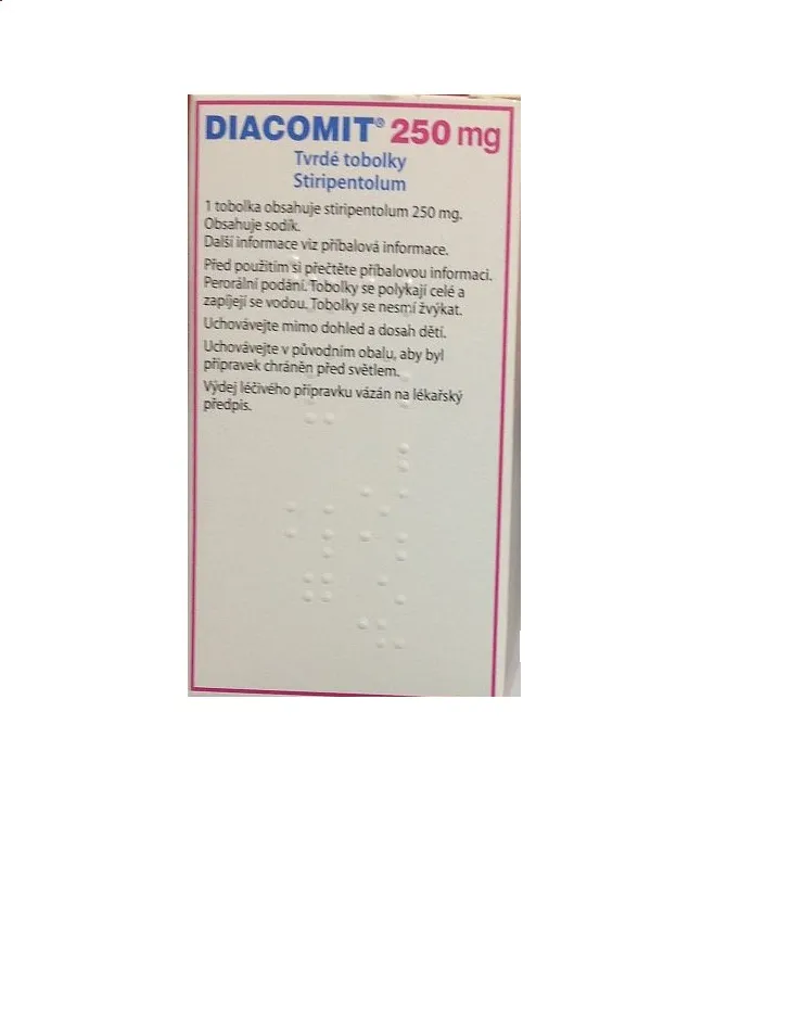 DIACOMIT 250mg x 60 CAPS. 250mg BIOCODEX - DR. REDDY&APOS;S LABORATO