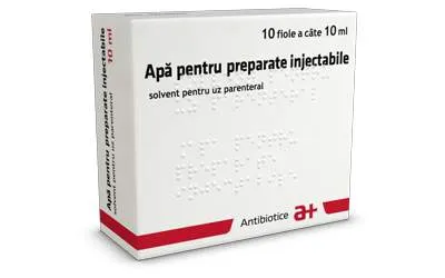 ANTIBIOTICE IASI APA PENTRU PREPARATE INJECTABILE 10 FIOLE X 10ML