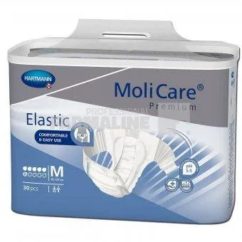 Hartmann Molicare Premium Elastic 6 picaturi Scutece incontinenta M 30 bucati