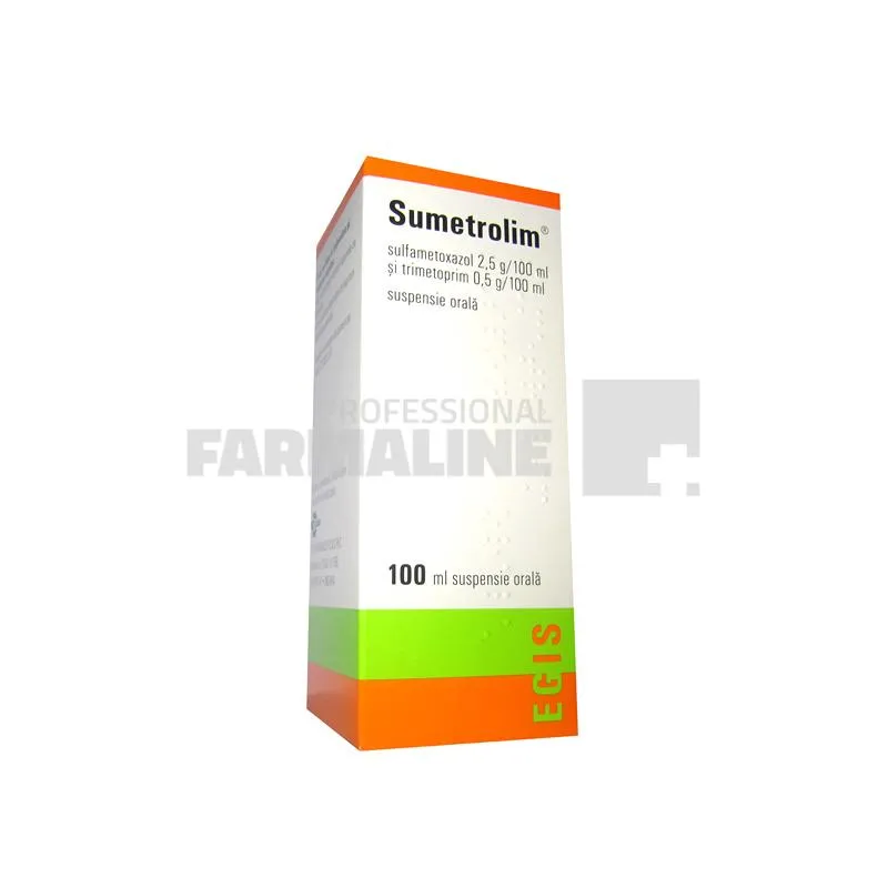 SUMETROLIM x 1 SUSP. ORALA 25mg/5mg/ml EGIS PHARMACEUTICALS