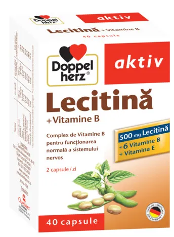 DOPPELHERZ-LECITINA + VIT.B SI E X 40 CP CAPSULE  QUISSER PHARMA