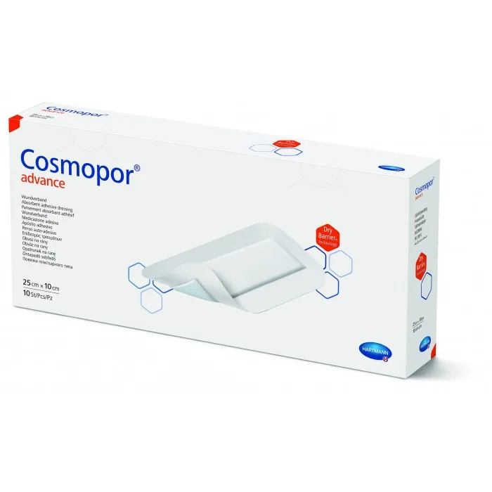Plasturi Cosmopor Advance, 25x10 cm, 10 plasturi, Hartmann