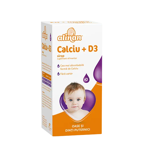 Alinan Calciu+D3 sirop 150ml-Fiterman