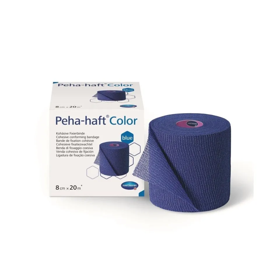 HARTMANN PEHA-HAFT BANDAJ ELASTIC AUTOADEZIV BLUE 8CM X 20M