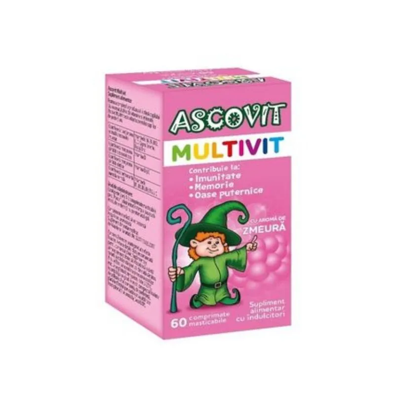 Ascovit Multivitamine x 60 capsule masticabile