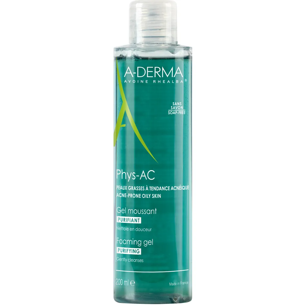 A-Derma Phys-AC gel de curatare 200ml