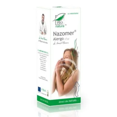 Spray nazal Nazomer Alergo Stop, 50 ml, Pro Natura