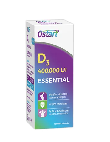 Ostart Essential D3 400000UI picaturi 20ml (Fiterman)