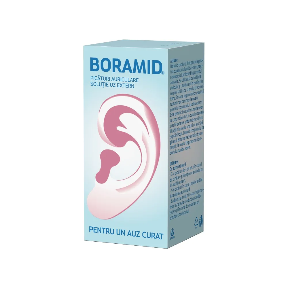 Boramid solutie auriculara, 10 ml, Biofarm