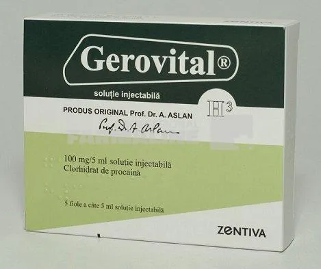 GEROVITAL H 100 mg/5 ml x 5 SOL. INJ. 100mg/5ml ZENTIVA SA