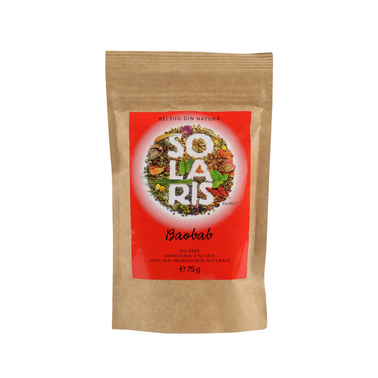 Baobab pulbere, 75g, Solaris