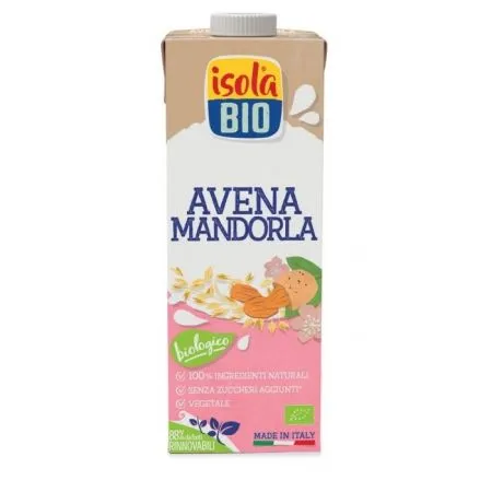 Bautura bio de ovaz si migdale, 1000 ml, Isola Bio