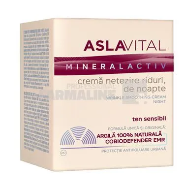 Aslavital Mineralactiv  CremÄƒ netezire riduri de noapte 50 ml