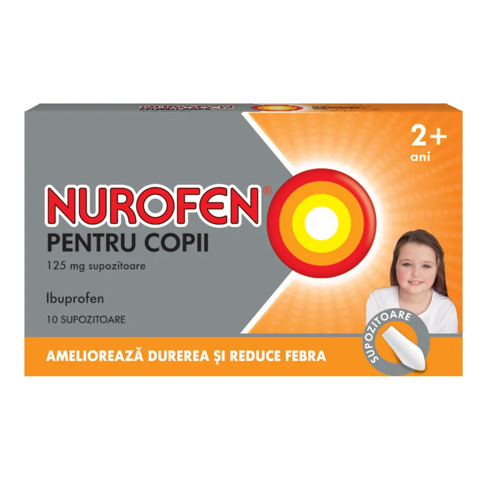 Nurofen Copii 2+ 125mg 10 supozitoare