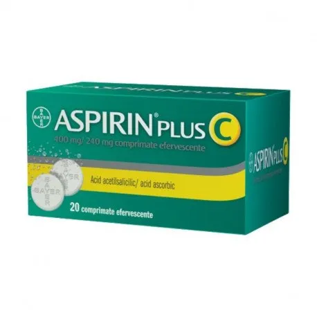 ASPIRIN PLUS C 400 mg/240 mg comprimate efervescente