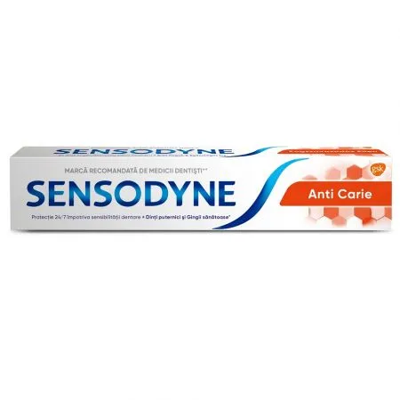 Pasta de dinti Anti Carie, 75 ml, Sensodyne