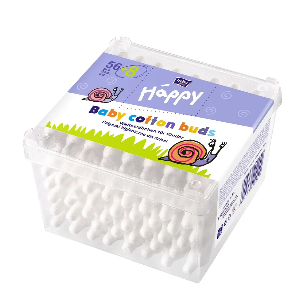 Bella Happy Betisoare de urechi pentru copii cu opritor x 56 bucati
