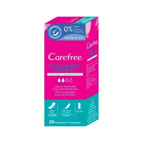 Carefree absorbante zilnice Cotton fresh, 20 bucati