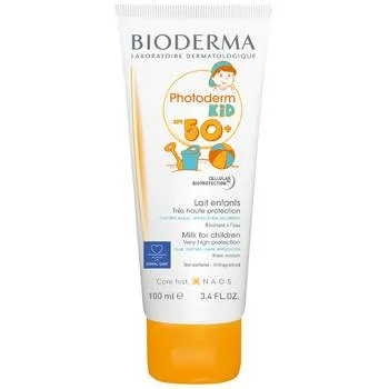Lapte colorat protectie solara Photoderm Kid, SPF50+, 100ml, Bioderma