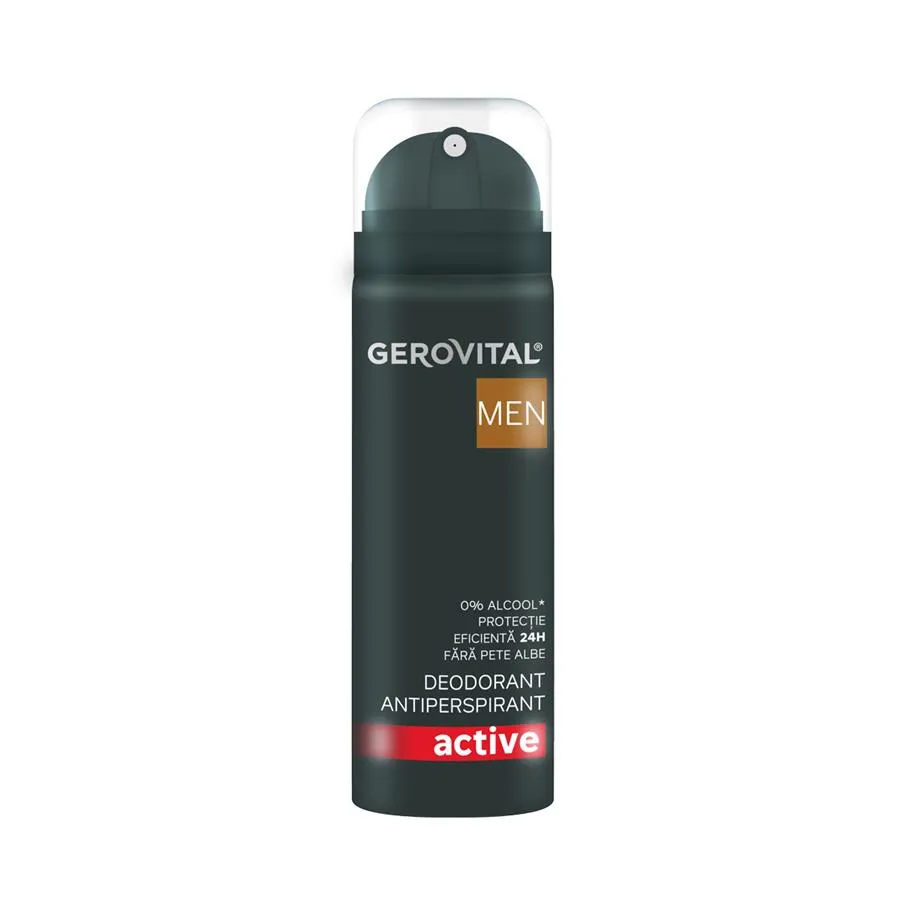 Deodorant antiperspirant Active, 150 ml, Gerovital Men 3723