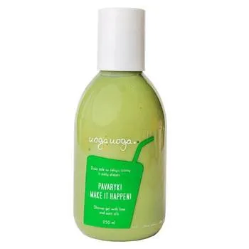 Gel de dus vegan cu uleiuri de lime si menta Make it Happen, 250ml, Uoga Uoga