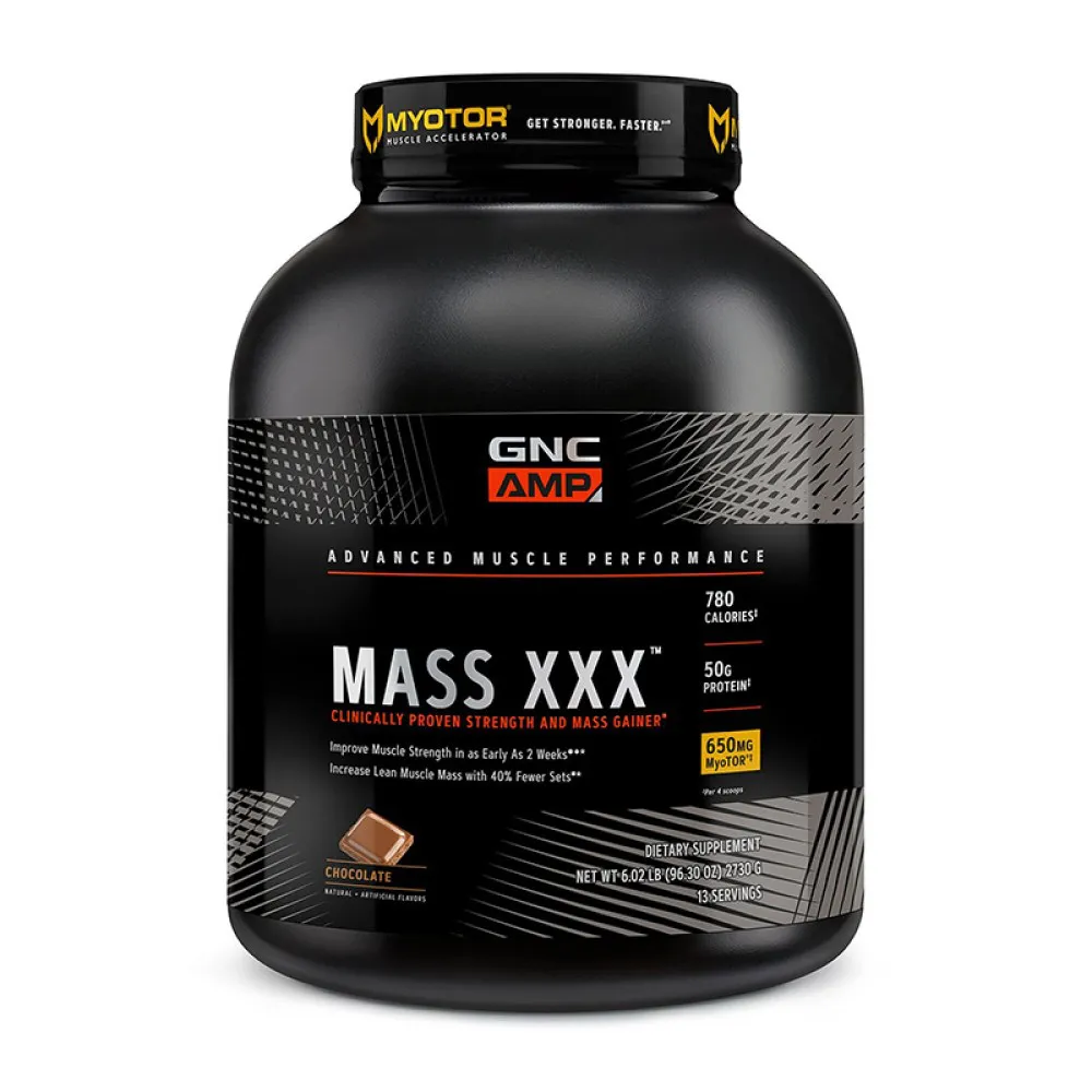 AMP Mass XXX Proteina din zer cu aroma de ciocolata (2812.27 grame), GNC