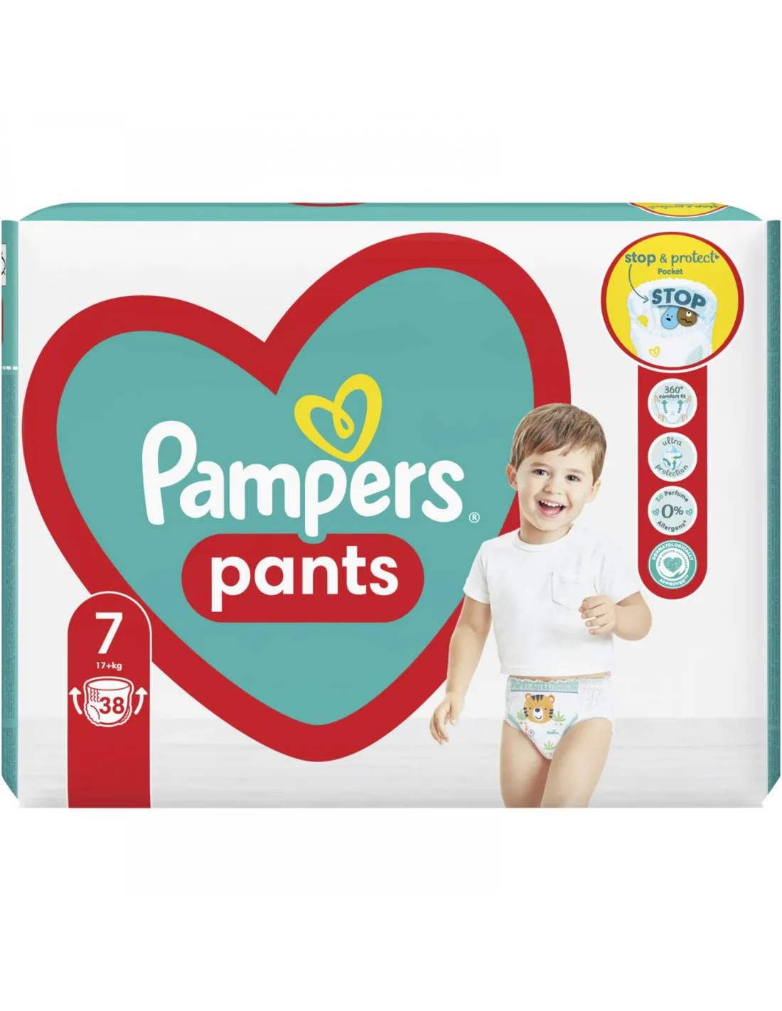 PAMPERS 7 Pants Act Baby (17+kg) x 38 buc