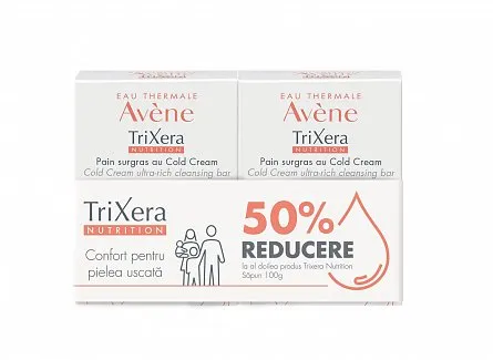 AVENE Trixera Nutrition sapun x100g 1+1-50% reducere