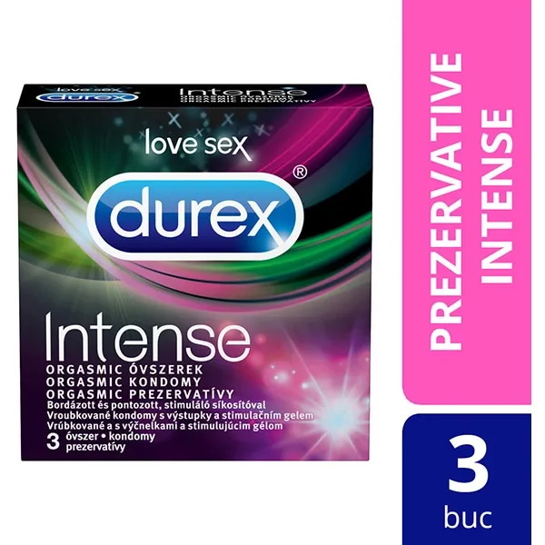 DUREX Prezervative Intense Orgasmic, 3 bucati