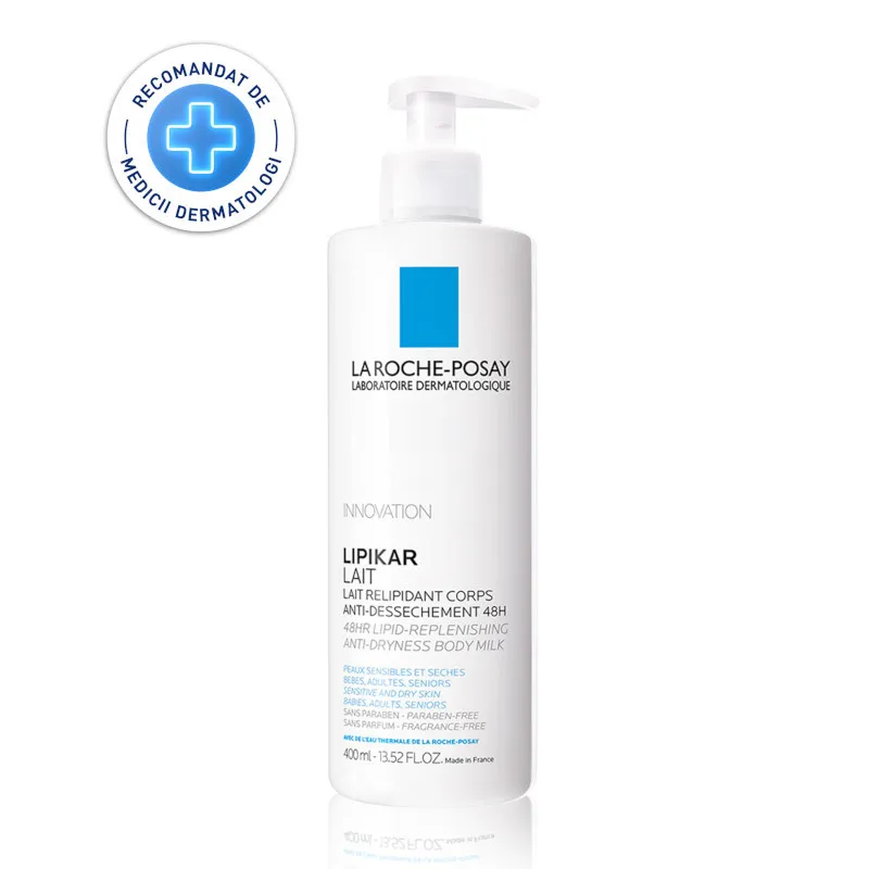 LA ROCHE POSAY LIPIKAR LAPTE DE CORP RELIPIDANT ANTI-USCACIUNE CU EFECT DE HIDRATARE  400ML