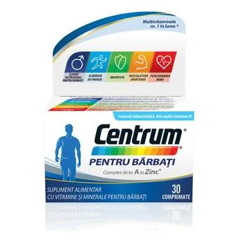 Centrum pentru barbati de la A la Zinc, 30 comprimate, GSK