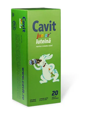 Biofarm Cavit Junior Luteina 20 tablete masticabile