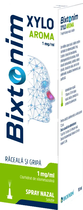 Bixtonim Xylo Aroma 0,1% Spray Nazal x 10 ml (Biofarm)