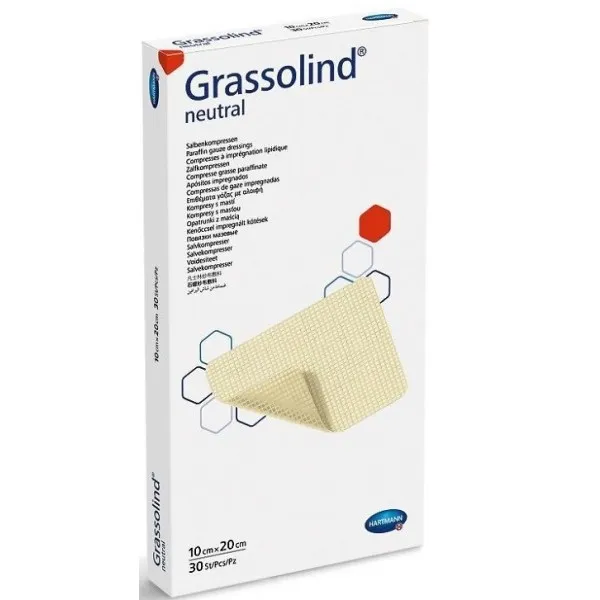 Grassolind Neutral pansament cu unguent 10cm x 20cm x 30buc (Hartmann)