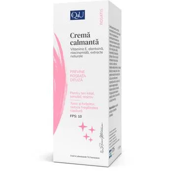 Crema calmanta pentru tenuri cu roseata difuza Q4U, 40ml, Tis Farmaceutic